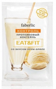 Протеиновый коктейль Eat&Fit со вкусом крем-брюле