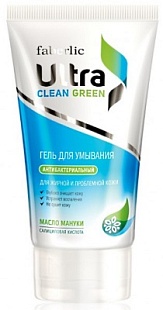 Антибактериальный Гель для умывания для жирной и проблемной кожи Серия Ultra Clean Ultra Green (Арт. 0880) в каталоге Фаберлик