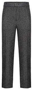 Мужские брюки из твида, цвет серый меланж -  серия: Nocturne. Состав: 50% акрил, 44% полиэстер, 3% вискоза, 2% шерсть, 1% нейлон. Страна производства: Китай. Цена 1 999 руб