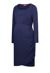 Трикотажное платье с длинным рукавом, цвет синий, Цвет 1 499 руб