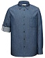Рубашка из ткани шамбре, цвет темно-синий - Серия Наследие. Состав: 100% хлопок. Страна производства: Бангладеш. Цена 1 799 руб