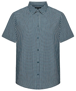Рубашка в клетку для мужчины, цвет темно-синий - Серия Basic. Состав: 100% хлопок. Страна производства: Бангладеш. Цена 1 399 руб