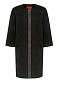 Пальто с металлизированной отделкой, цвет черный, Серия: Street couture, Цена 4 299 руб