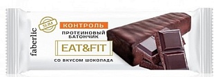 Протеиновый батончик Eat & Fit со вкусом шоколада в каталоге Фаберлик