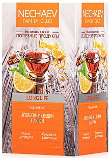 Чай черный Long Life «Апельсин и специи» с аиром