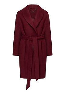 Пальто из драпа без застёжки с добавлением шерсти, Серия: Premium, Цена 7 999 руб