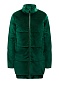 Утеплённая стёганая куртка из велюра, цвет тёмно-зеленый, Серия: Faberlic Sport, Цена 3 499 руб,