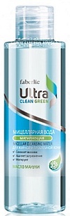 Матирующая Мицеллярная вода для снятия макияжа для жирной и проблемной кожи Серия Ultra Clean Ultra Green (Арт. 0888)
