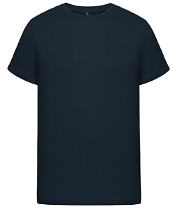 Трикотажная футболка прямого силуэта - серия: Basic. Цвет темно-синий. Состав: 100% хлопок. Страна производства: Бангладеш. Цена 449 руб