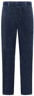 Мужские брюки из вельвета прямого силуэта, цвет темно-синий -  серия: Nocturne. Состав: 100% хлопок. Страна производства: Китай. Цена 1 799 руб