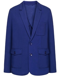 Классический пиджак полуприлегающего силуэта - серия Nocturne. Цвет: синий. Состав: 62% вискоза, 33% нейлон, 5% эластан. Страна производства: Китай. Цена 3 999 руб