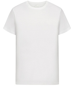 Трикотажная футболка прямого силуэта - серия: Basic. Цвет белый. Состав: 100% хлопок. Страна производства: Бангладеш. Цена 449 руб
