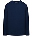 Трикотажная футболка с длинными рукавами - серия: Basic. Цвет темно-синий. Состав: 100% хлопок. Страна производства: Бангладеш. Цена 549 руб